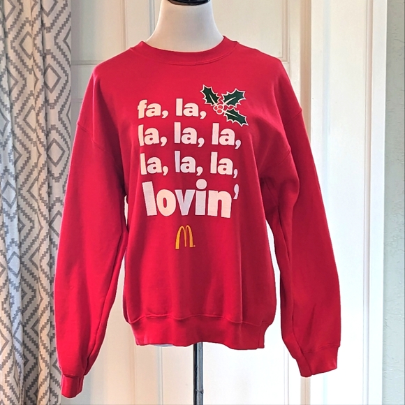Vintage McDonald's Christmas sweatshirt
